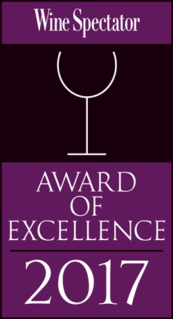 Wine Spectator Award of Excellence 2017